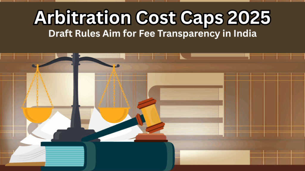 Arbitration Cost Caps 2025 – Draft Rules Aim for Fee Transparency in India