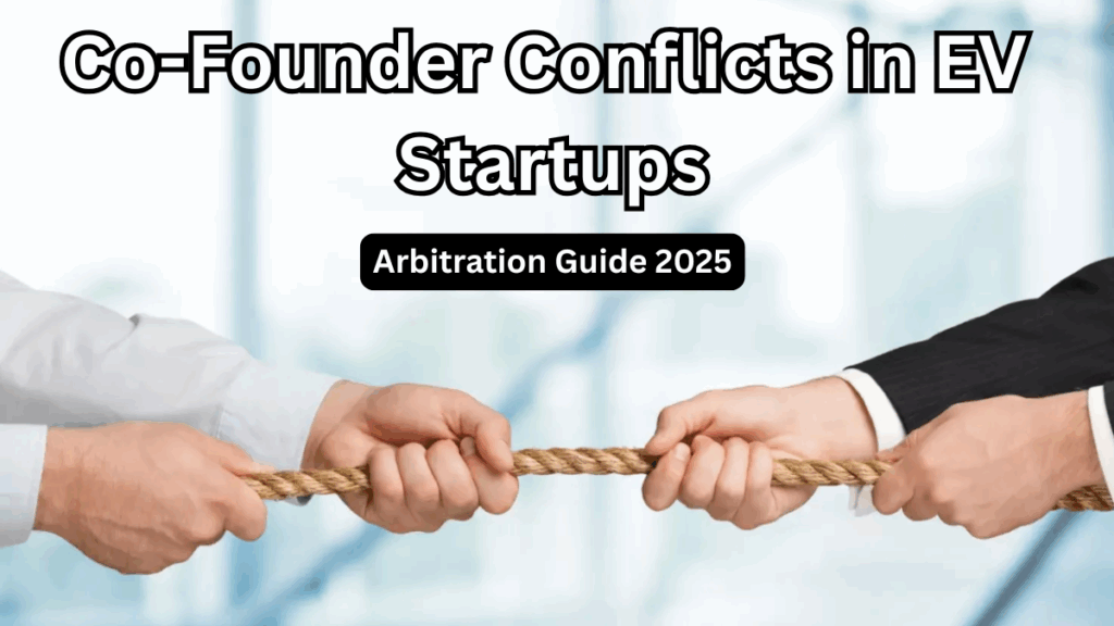 Co-Founder Conflicts in EV Startups – Arbitration Guide 2025