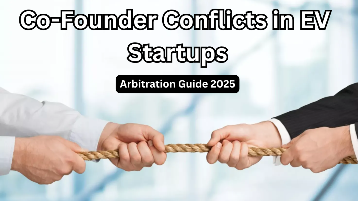 Co-Founder Conflicts in EV Startups – Arbitration Guide 2025