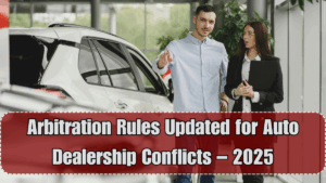Arbitration Rules Updated for Auto Dealership Conflicts – 2025