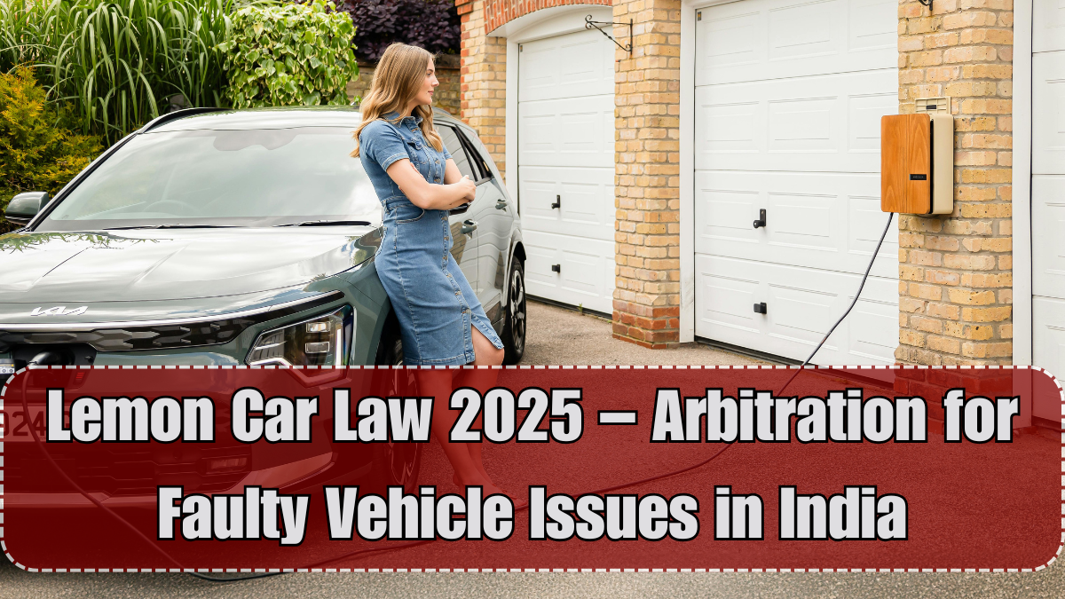 Lemon Car Law 2025 – Arbitration for Faulty Vehicle Issues in India