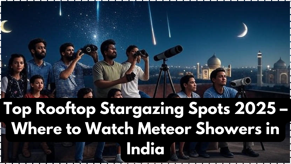 Top Rooftop Stargazing Spots 2025 – Where to Watch Meteor Showers in India