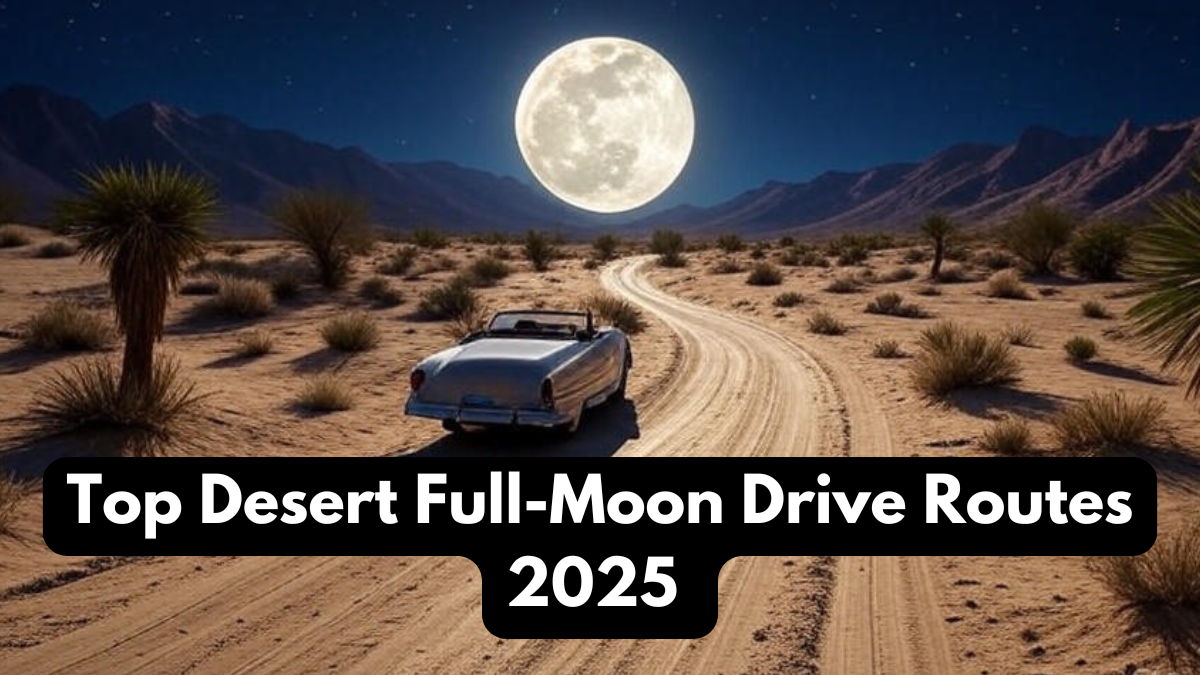 Top Desert Full-Moon Drive Routes 2025 – Magical Sandscapes After Sunset