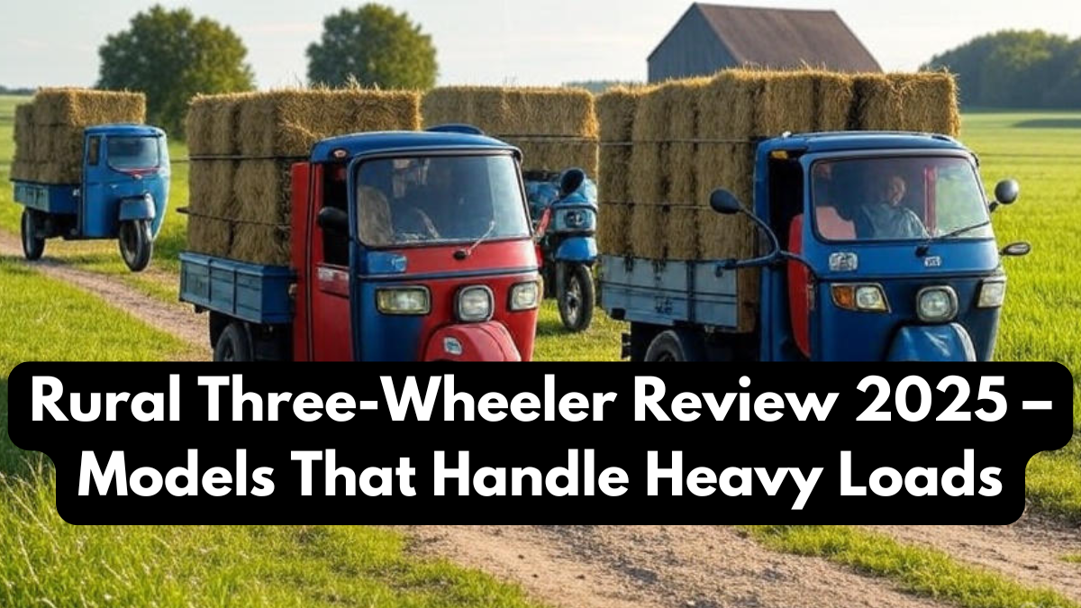 Rural Three-Wheeler Review 2025 – Models That Handle Heavy Loads
