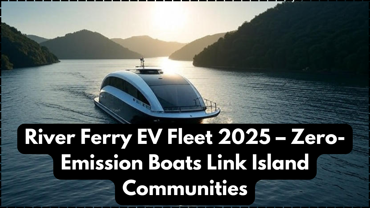 River Ferry EV Fleet 2025 – Zero-Emission Boats Link Island Communities