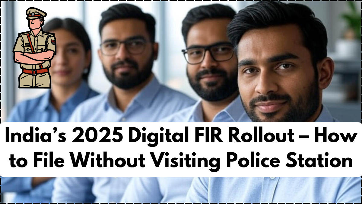 India’s 2025 Digital FIR Rollout – How to File Without Visiting Police Station