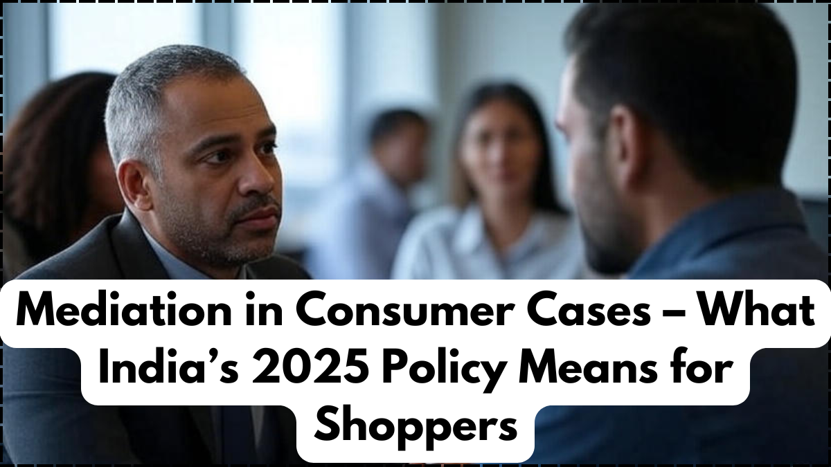 Mediation in Consumer Cases – What India’s 2025 Policy Means for Shoppers
