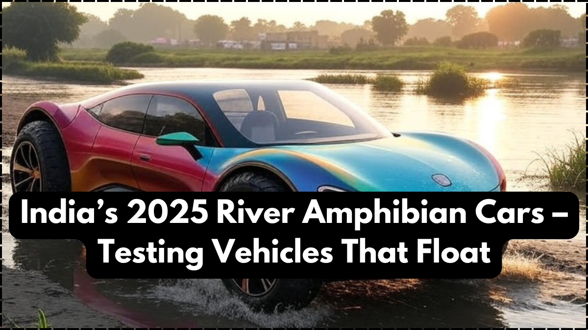 India’s 2025 River Amphibian Cars – Testing Vehicles That Float