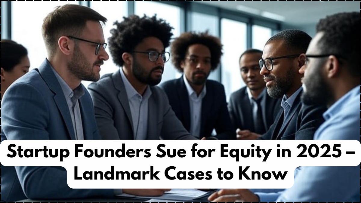 Startup Founders Sue for Equity in 2025 – Landmark Cases to Know